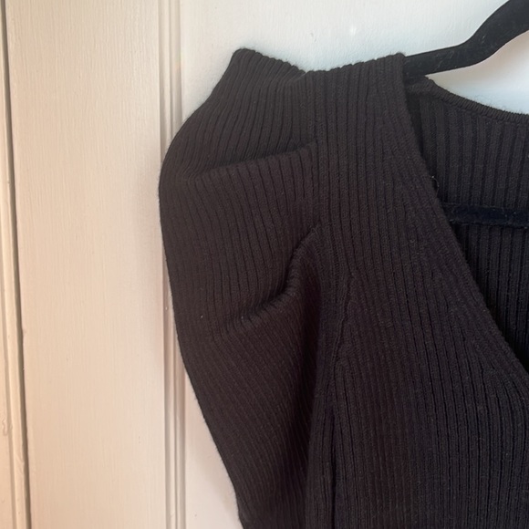 2/$20 3/$24 Black Puff-Sleeve Sweater - Picture 4 of 6